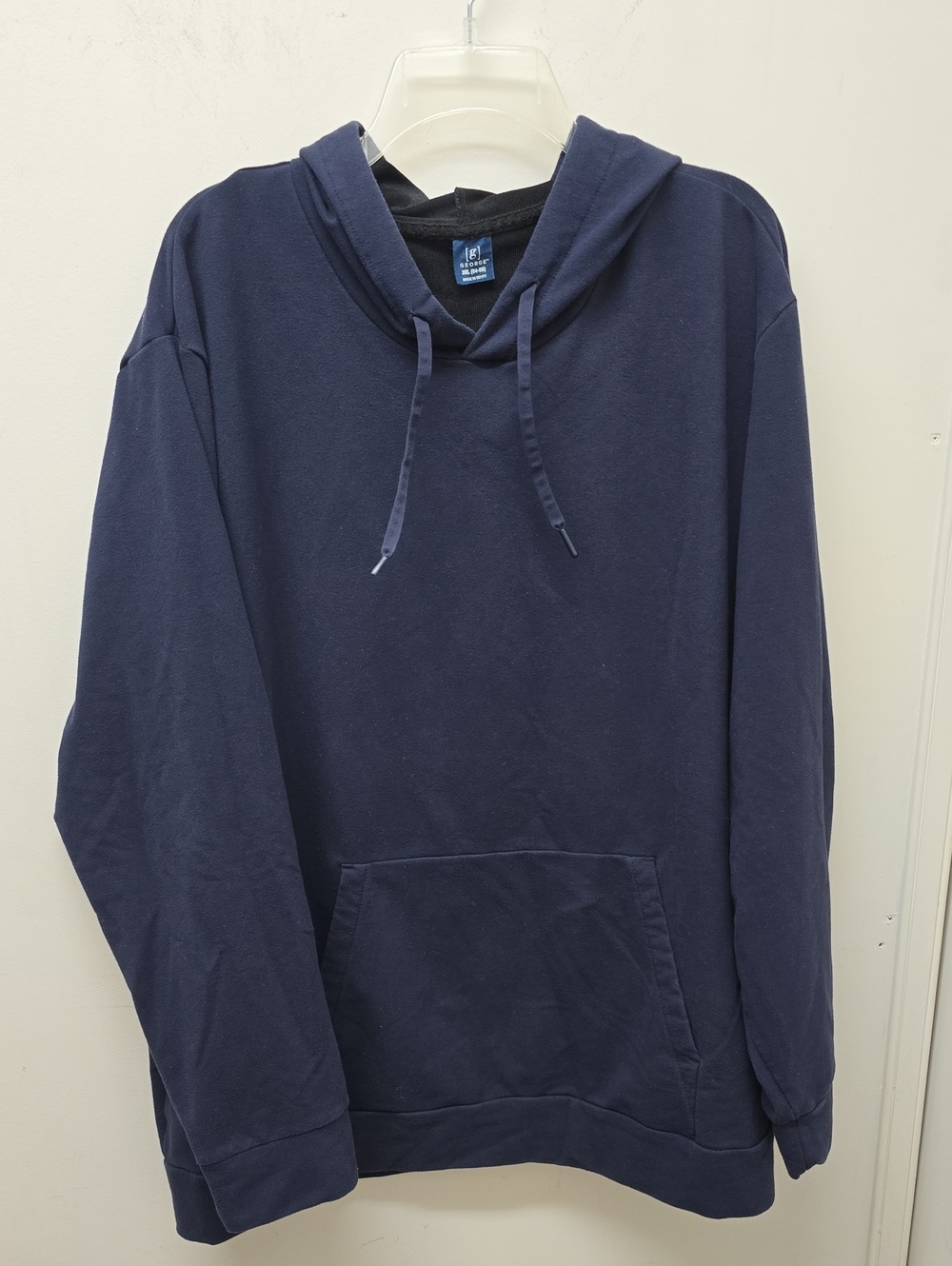 Men's Navy Pullover Hoodie Sweatshirt - Size 3XL